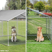 4 x 1.5M Pet Enclosure Covered Playpen Steel Mesh Fencing