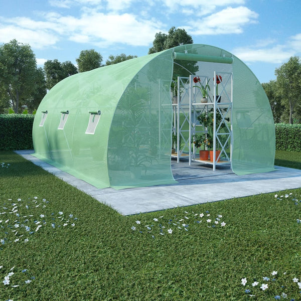 Greenhouse with Galvanised Steel Frame 450x300x200cm - JVEES