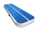 3 x 1M Inflatable Air Track Mat - Blue - 20cm Thickness - JVEES