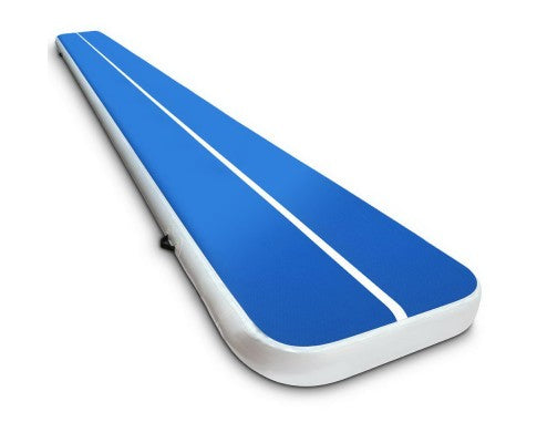 6 x 1M Inflatable Air Track Mat - Blue - 20cm Thickness - JVEES