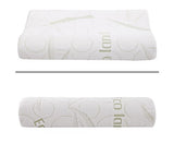 2 x Bamboo Fabric Cover Contour Memory Foam Pillow 50 x 30 cm - JVEES