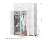 12 Stackable Cube Storage Cabinet White - JVEES