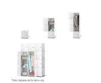 12 Stackable Cube Storage Cabinet White - JVEES