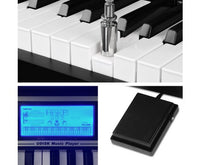 61-Key Electronic Digital Piano Keyboard Black - JVEES