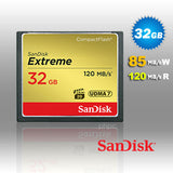 SanDisk 32GB Extreme Compact Flash Card 85MB/s 120MB/s