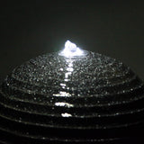 Solar Fountain Twist Design with LED Lights - JVEES