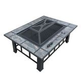 Outdoor Fire Pit BBQ Table Grill Fireplace - JVEES