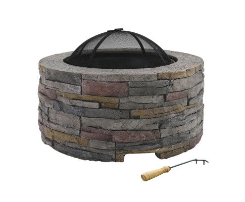 Fire Pit Outdoor Table Charcoal Fireplace Garden - JVEES