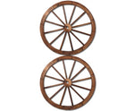 Set of 2 Wooden Wagon Wheels - JVEES