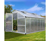 Aluminium Greenhouse Garden Shed Polycarbonate 3.6x2.5M