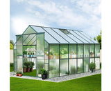 Aluminium Greenhouse Green House Garden Polycarbonate 4.43X2.44M