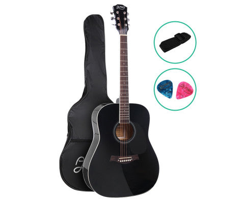41 Inch Wooden Acoustic Guitar Black