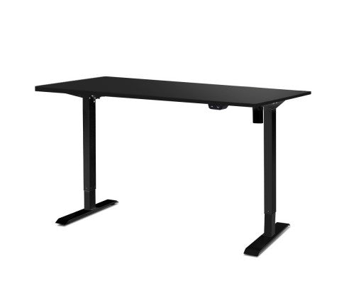 Height Adjustable Standing Desk - Black Frame with 100cm Black Top - JVEES