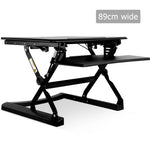 Height Adjustable Standing Desk 90CM - Black