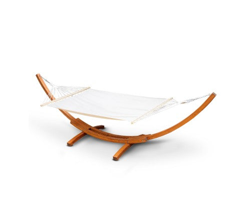 Double Hammock with Wooden Hammock Stand - JVEES