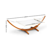 Double Hammock with Wooden Hammock Stand - JVEES