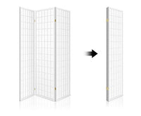 3 Panel Room Divider - White - JVEES