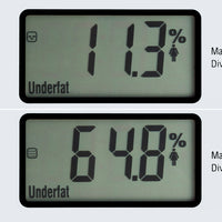 Electronic Digital Body Fat & Hydration Bathroom Glass Scale White - JVEES