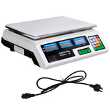 Kitchen Electronic Digital Scales 40kg  White - JVEES