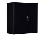 Two-Door Shelf Office Filing Storage Locker Cabinet Safe - Black - JVEES