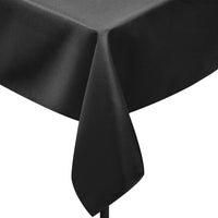 6 Pcs Wedding Table Cloth Rectangle 259cm Black - JVEES