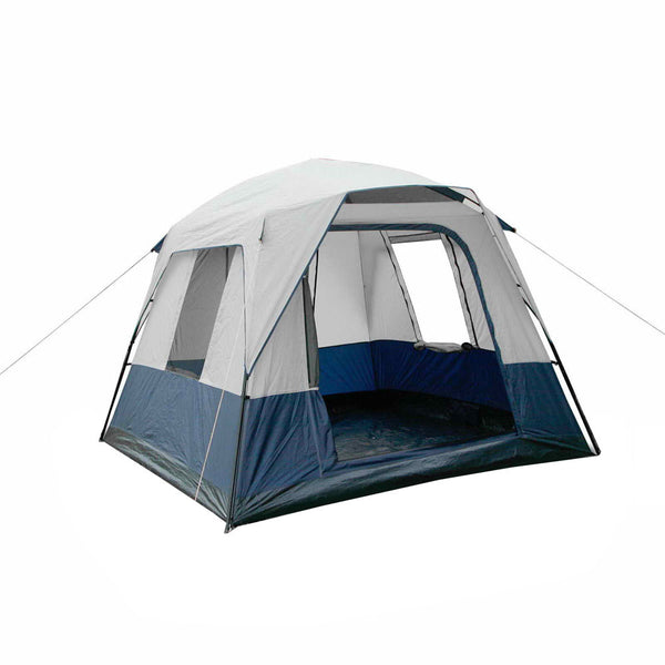 4 Person Family Camping Tent Navy Grey