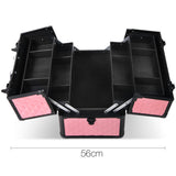 Portable Cosmetic Beauty Make Up Carry Case Box Pink - JVEES