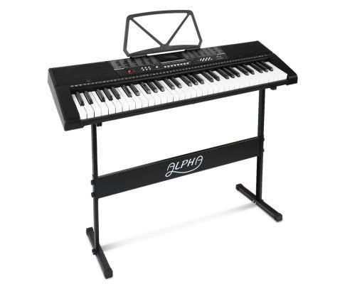61 Keys Electronic Piano Keyboard LED Electric w/Holder Music Stand USB Port - JVEES
