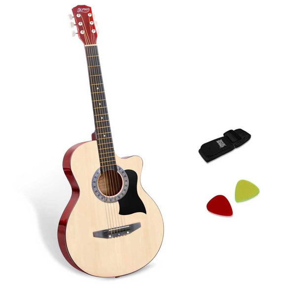 38 Inch Wooden Acoustic Guitar Natural