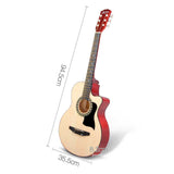 38 Inch Wooden Acoustic Guitar Natural - JVEES