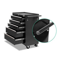 5 Drawers Roller Toolbox Cabinet  Black - JVEES