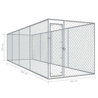 Outdoor Dog Kennel 7.6x1.9 m