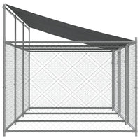 Dog Cage with Roof and Doors Grey 6x2x2 m Galvanised Steel