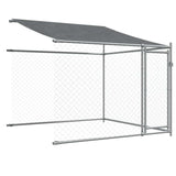 Dog Cage with Roof and Doors Grey 6x2x2 m Galvanised Steel