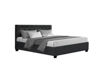 Bed Frame Queen Size Gas Lift Charcoal