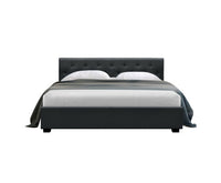 Bed Frame Queen Size Gas Lift Charcoal