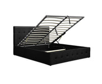 Bed Frame Queen Size Gas Lift Charcoal