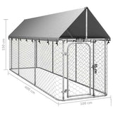 4 x 1.5M Pet Enclosure Covered Playpen Steel Mesh Fencing