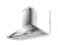 1500mm Commercial Alfresco BBQ Rangehood Canopy