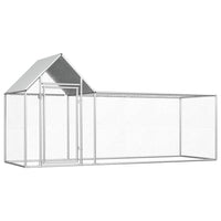 Chicken Coop 3x1x1.5 m Galvanised Steel - JVEES