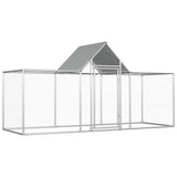 Walk In Pet Enclosure 3x1x1.5 m Galvanised Steel