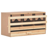 Chicken Laying Nest 3 Compartments 72x33x38 cm Solid Pine Wood - JVEES