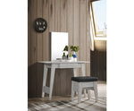 Dressing Table With Stool In White Oak - JVEES