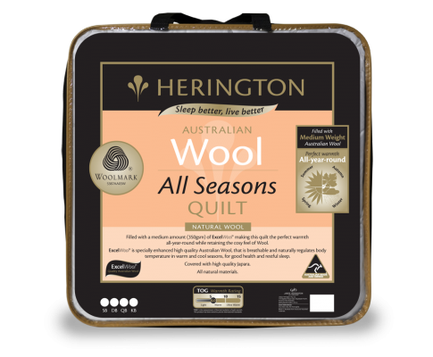 Australia Wool All Seasons Queen Quilt by Herington - JVEES