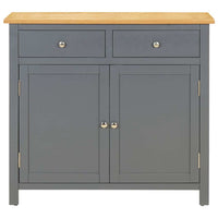 Sideboard 90x33.5x83 cm Solid Oak Wood