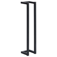 Towel Rack Black 12.5x12.5x60cm Iron - JVEES