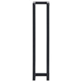 Towel Rack Black 12.5x12.5x60cm Iron - JVEES