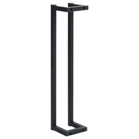 Towel Rack Black 12.5x12.5x60cm Iron - JVEES