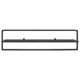 Towel Rack Black 95x25x22 cm Iron