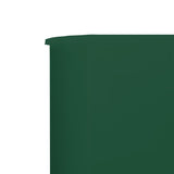 9-panel Wind Screen Fabric 1200x160 cm Green